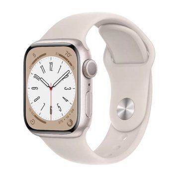 APPLE Watch S8 GPS 41 Starlight Alum Starlight Sp/B UA 03763 фото