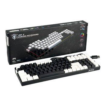 Клавіатура gaming JEDEL KL160 Anti-ghost black-white 44516 фото
