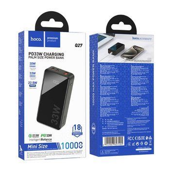Power bank 10 000 mAh Hoco Q27 Jewel 33W Display black 00082 фото