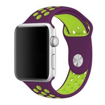 Ремінець Apple watch 42/44/45mm sport violet-green 21809 фото
