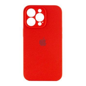 Silicone case Full camera iPhone 14 Pro Max red 29908 фото