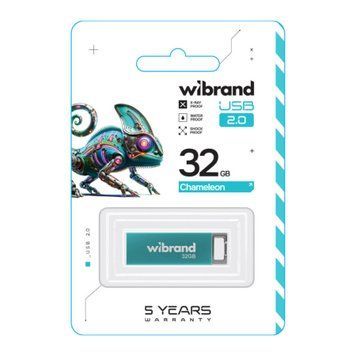 USB Flash 32 GB Wibrand Chameleon Light Blue 25946 фото