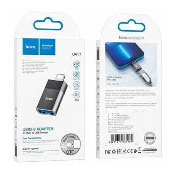 USB перехідник Hoco UA17 Lightning під флешку 31179 фото