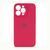 Silicone case Full camera iPhone 14 Pro rose red 30195 фото
