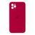 Silicone case Full square close camera iPhone 11 Pro rose red 30120 фото