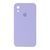 Silicone case Full square close camera iPhone Xr lilac cream 30299 фото