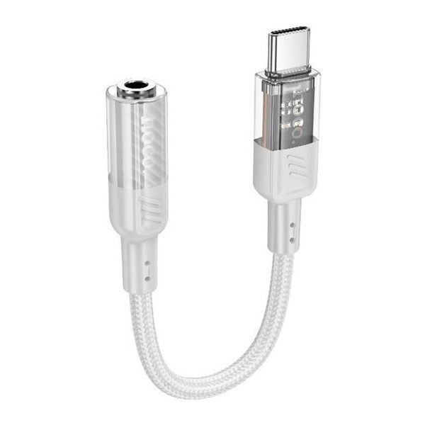 AUX Hoco LS37 to Type-C adapter grey 46831 фото