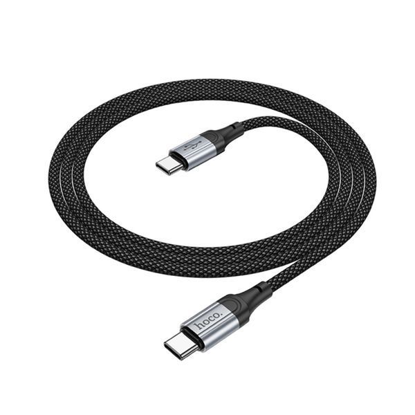 Cable Hoco Type-C to Type-C X102 60w/3A 1m black 38437 фото