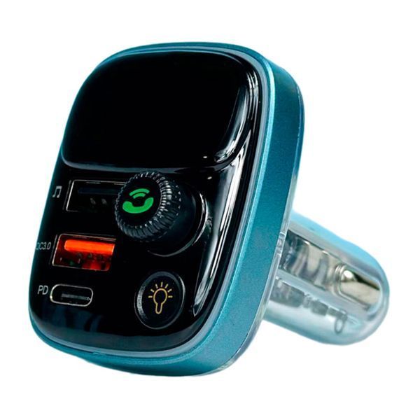 FM трансмістер Bluetooth FM-HM105 PD20W+QC3.0 black 42484 фото