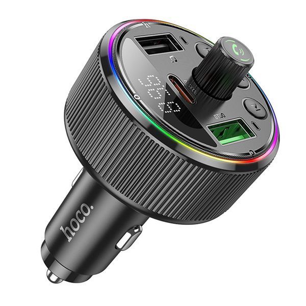 FM трансмістер Bluetooth Hoco E82 PD30W QC3.0 black 36336 фото
