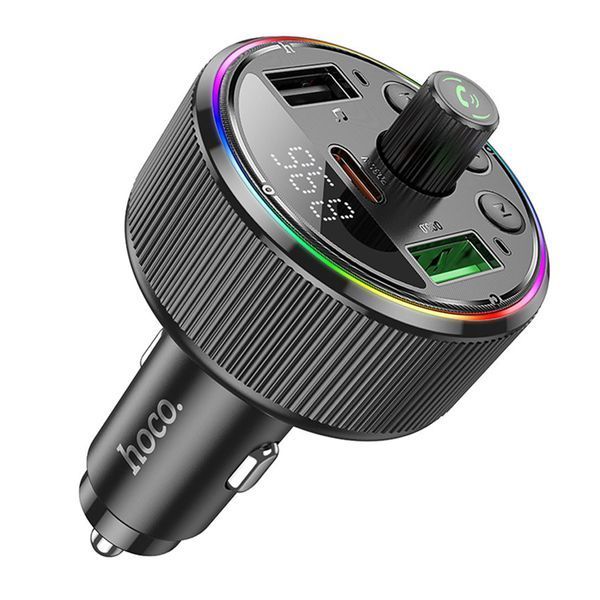 FM трансмістер Bluetooth Hoco E82 PD30W QC3.0 black 36336 фото