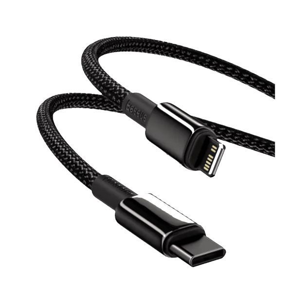 Кабель Baseus Tungsten Gold Type-C to Lightning PD 20W (1m) black 19377 фото