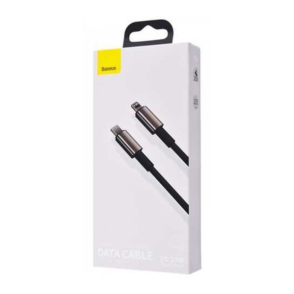Кабель Baseus Tungsten Gold Type-C to Lightning PD 20W (1m) black 19377 фото