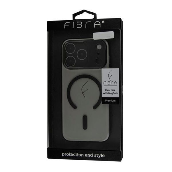 Накладка iPhone 17 Pro Fibra Clear Case with MagSafe orange 47211 фото