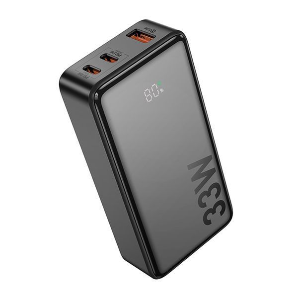 Power bank 10 000 mAh Hoco Q27 Jewel 33W Display black 00082 фото