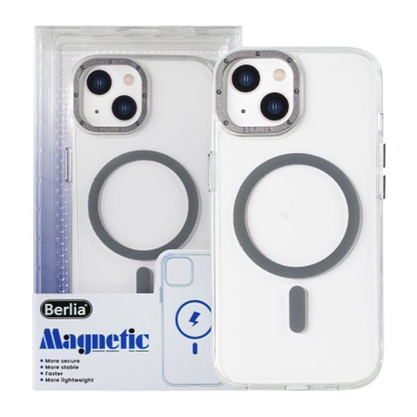 Силікон Samsung S25 Ultra MagSafe Metal Armor Magnetic series gray 04151 фото