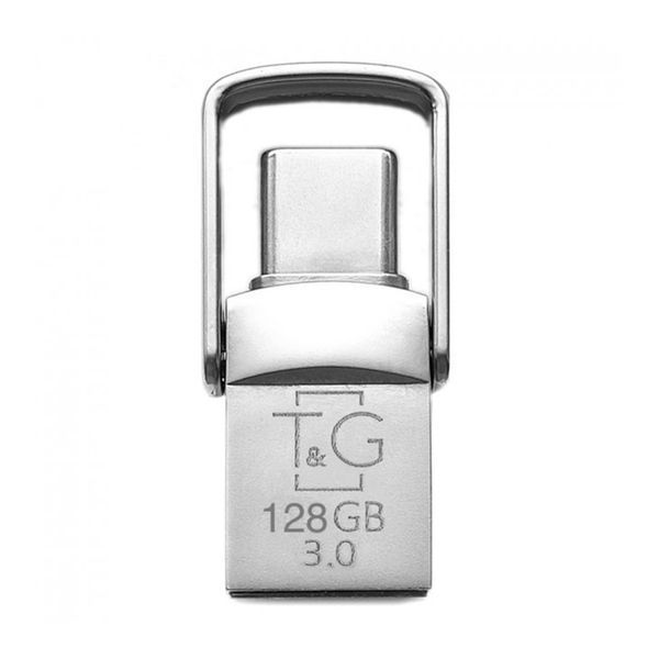 USB Flash 128 GB T&G 009 + Type -C 3.0 Black 37962 фото