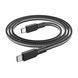 Cable Hoco Type-C to Type-C X59 60W/3A PD 2m black 32120 фото 1