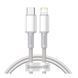 Cable Baseus High Density Braided Type-C to Lightning PD 20W (1m) white 18399 фото 1
