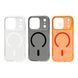 Накладка iPhone 17 Pro Fibra Clear Case with MagSafe orange 47211 фото 2