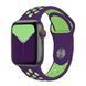 Ремінець Apple watch 42/44/45mm sport violet-green 21809 фото 2