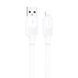 USB Cable Hoco Lightning X84 2.4A 1m white 44467 фото 3