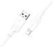 USB Cable Hoco Lightning X84 2.4A 1m white 44467 фото 4