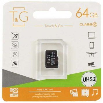 MicroSD 64GB T&G UHS-1 Class 10 UA 23684 фото