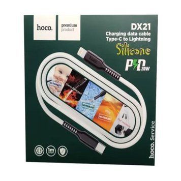 Cable Hoco Type-C to Lightning DX21 20W/3A 1m white 24554 фото
