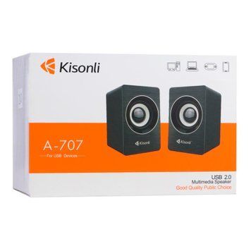 Колонка для комп'ютера Kisonli A-707 black 45397 фото