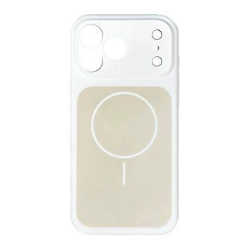 Silicone case iPhone 17 Pro Max with MagSafe Vision white 48067 фото