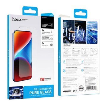 Скло Hoco A36 Full Screen iPhone 15 Pro black 33308 фото