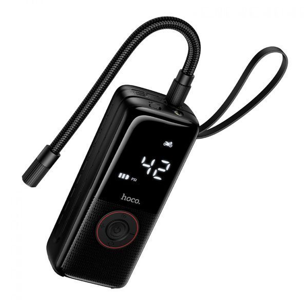 Автомобільний компресор Hoco ZP18 black 47307 фото