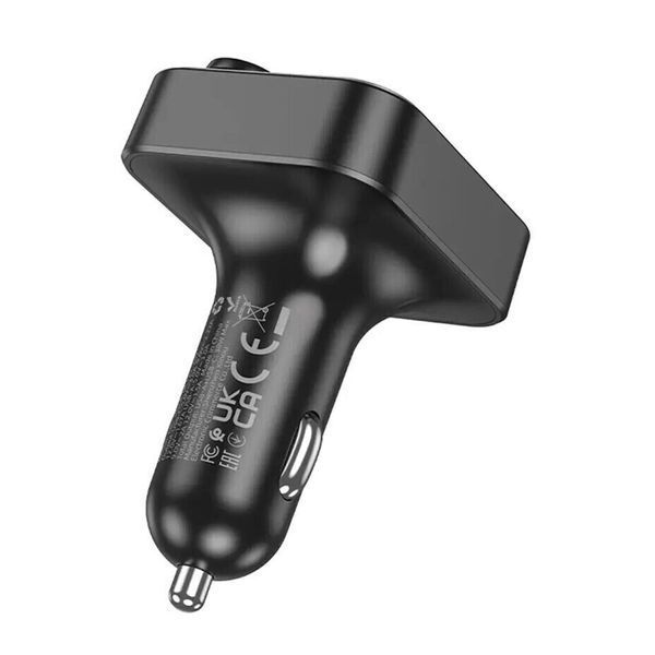 FM трансмістер Bluetooth Hoco E85 QC3.0 black 40082 фото