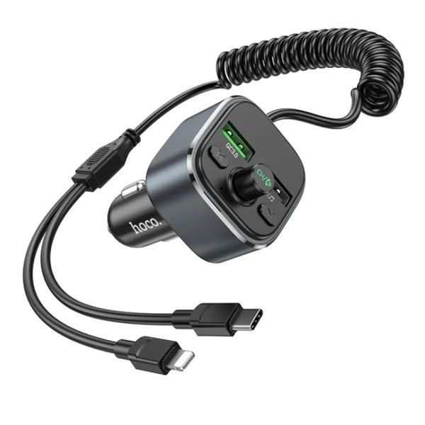 FM трансмістер Bluetooth Hoco E74 PD30W QC3.0 black 31733 фото