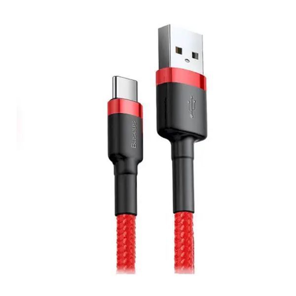 Кабель Baseus Cafule Type-C 3A (0.5m) red 05707 фото