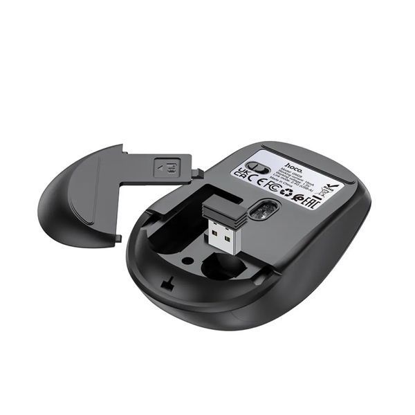 Мишка Bluetooth Hoco GM28 black+grey 37289 фото