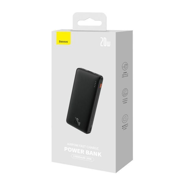 Power Bank 10 000 mAh Baseus Airpow PD20W black 00704 фото
