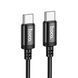 Cable Hoco Type-C to Type-C X89 60W/3A 2m black 46821 фото 3