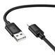 USB Cable Hoco Lightning X122 2.4A 1m black 44114 фото 2