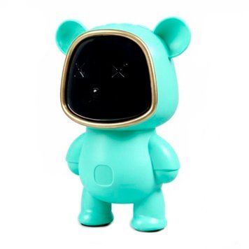 Колонка Bluetooth X868 Bear RGB з підсвіткою 1200mah 16 см blue 46582 фото
