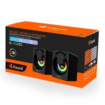 Колонка для комп'ютера Kisonli L-1030 black 45398 фото