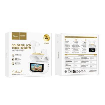 Навушники AirPods Pro 2 Hoco EW88 + LCD white 02062 фото