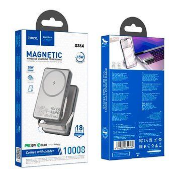 Power bank 10 000 mAh Hoco Q36A PD20W MagSafe grey 46034 фото