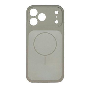 Silicone case iPhone 14 Pro Max with MagSafe Vision titanium grey 47978 фото