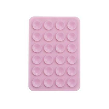 Силіконовий тримач-присоска двох стороння присоска pink 43093 фото