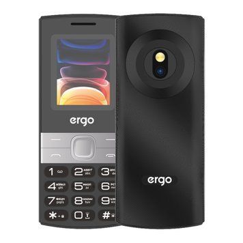Телефон Ergo B185 Black UA 44222 фото