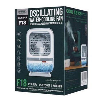 Вентилятор Remax F18 Oscillating з водяним охолодженням 400mah green 41230 фото