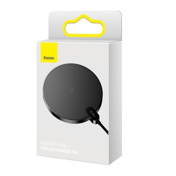 Бездротовий ЗП Baseus Simple Mini3 Magnetic Wireless Charger 15W black 26715 фото