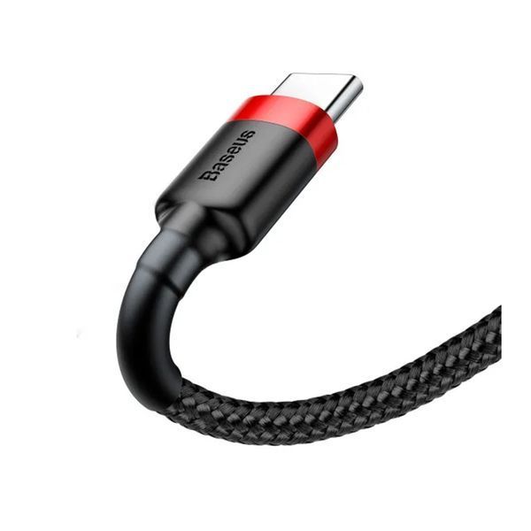 Кабель Baseus Cafule Type-C 3A (0.5m) red/black 05708 фото